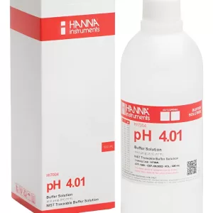 HI Solución de calibración de pH 4.01 " 25°C, frasco de 500 mL