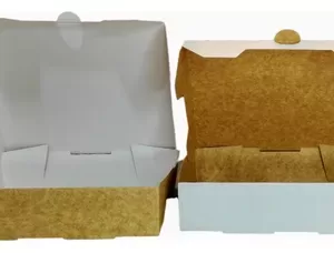 Caja para alimentos, 15.5x20,5x5 cm, 50 Pzas