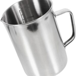 Healifty Vaso acero Inoxidable medidor graduado, para laboratorio 1000ml