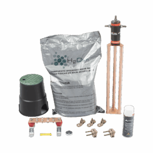 Kit de tierra física modelo TG45AB con Electrodo Magnetoactivo, capacidad: 45 AMP