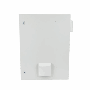 Gabinete Ventilado de Acero IP55 Uso en Exterior (600 x 800 x 300 mm) con Placa Trasera Interior Metálica y Compuerta Inferior Atornillable. Incluye Ventilador, Ventilas, filtros, Chapas y Llave T.