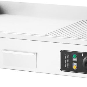 Vevor Plancha Eléctrica Comercial Parrilla Plana De 2800 W