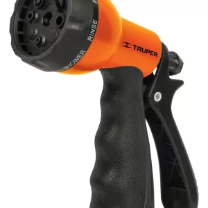 TRUPER Pistola Plástica para manguera, 8 Funciones