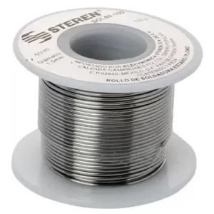 Rollo de 100 gramos de soldadura con aleación estaño/plomo (60/40)