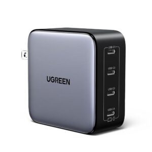 UGREEN Nexode X5 100W Cargador 4 Puertos USB C, GAN Carga Raida