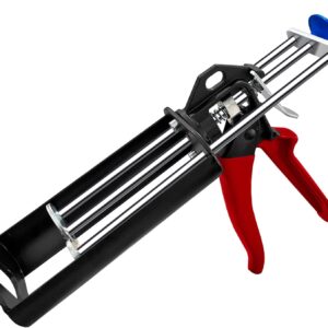 Hubaow Pistola de epoxico doble calafateo, cartucho de 200 ml (relación de mezcla 2:1)