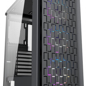 Gabinete Yaguaret Bushido E, Mid-Tower, ATX/EATX/Micro-ATX/Mini-ITX, USB 2.0/3.0, sin Fuente, Negro