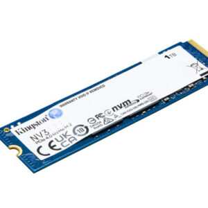 Unidad de Estado Sólido Kingston NV3 - M.2 - 1TB - PCI-E 4.0 - Velocidad de lectura: 6000 MB/s Velocidad de escritura: 4000 MB/s