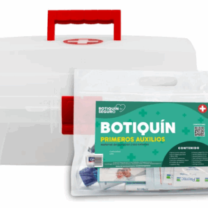 Botiquín Caja Plástica + Kit Primeros Auxilios 42p