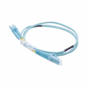 LINKEDPRO BY EPCOM LPFOM3LCLCR01 - Jumper de Fibra Óptica Multimodo OM3 50/125 LC-LC OFNR (Riser), 2.0 mm, Dúplex, Aqua, 1 metro | SYSCOM