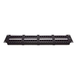 LINKEDPRO BY EPCOM LPPP608 - Panel de parcheo de impacto (110) UTP de 48 puertos Cat6, 19in, 2U, con barra para organizar cable | SYSCOM