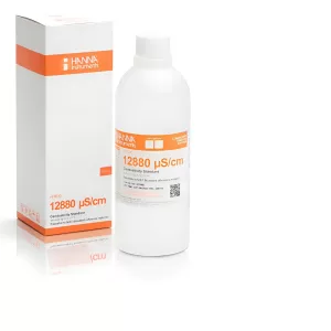 HI Solución de calibración de CE de 12,880 µS/cm EC valor " 25°C, frasco de 500 mL