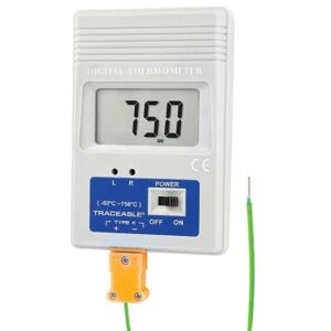 TRACEABLE Termómetros de termopar de monitoreo remoto con calibración (Fahrenheit), con sonda