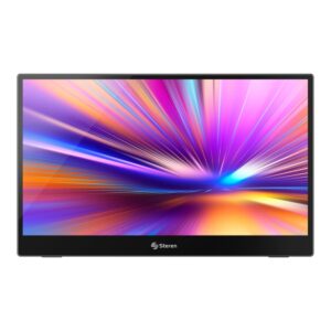 STEREN Monitor Portátil DIS-116T LCD Touch 15.6", Full HD, HDMI, Bocinas Integradas, Negro