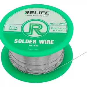 Rollo Microalambre Soldadura Electrónica Rl-441 0.4mm Relife