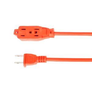 iGOTO ER13-3NA Extension Uso Rudo, color Naranja, 3 m