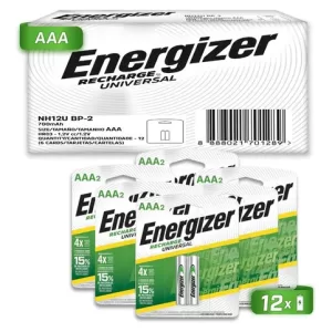 Pilas Recargables Energizer Aaa 700 Mah Blister 12 Unidades