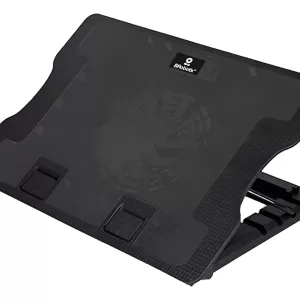 BRobotix Ventilador Para Laptop  9 A 17 Luz Led Ajustables Negro Azul