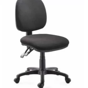 Silla Operativa Ergonómica Brindisi Mas Muebles Negro Tela, dos palancas de ajuste, sin apoya brazos