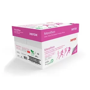 XEROX Caja De Papel Bond Marathon, Carta,99 Porciento De Blancura, 10 Paquetes Con 500 Hojas 70gr