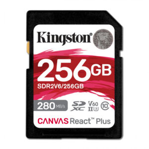 Memoria Flash Kingston Canvas React Plus V60, 256GB, SDXC UHS-II Clase 10