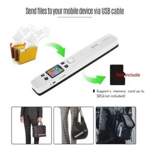 Escaner Portatil Wifi Alta Resolucion Escanea A Tu Celular Blanco