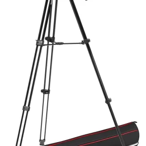 Kit Tripié De Aluminio Con Cabezal Fluido Manfrotto 500x Negro