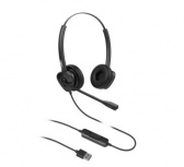 Fanvil Audífonos HT302U, Alámbrico, 1.8 Metros, USB, Negro
