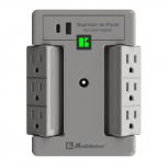 Koblenz Supresor de Picos 00-5361-00-1, 6 Salidas, 2 Puertos USB, 2.000 Joules