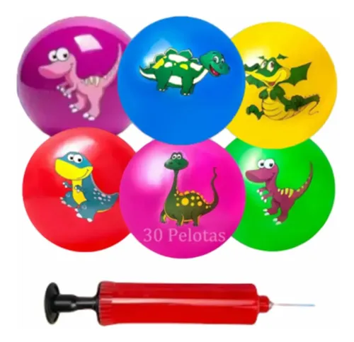 30pcs Pelota Economica 22cm De Mayoreo Decorada Con Inflador 30pcs Pelota Economica 22cm De Mayoreo Decorada Con Inflador