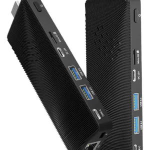 HIGOLE Mini Pc Compute Stick, Win 11 Pro, 8gb, 128gb, Procesador Intel Celeron J4105, puertos 1 USB-C, 2 USB-A, 1 HDMI, 8GB LPDDR4