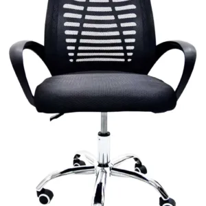 Silla de Oficina Operativa Negro Ergonómica Reclinable Con Ruedas
