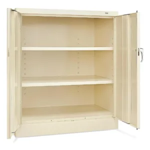 Gabinete con Altura de Mostrador para Almacenamiento (36 x 24 x 42"), Ensamblado, Canela, medidas 91 x 61 x 107 cm