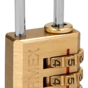 HERMEX Candado De Laton 20 Mm De Combinacion, Color Dorado