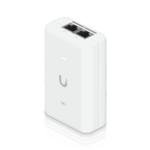 Adaptador PoE+ 2.5G / hasta 30 W / 48V 0.65A / (2) Puertos RJ45 MultiGigabit 2.5G / Salida PoE+ / LED Indicador / Ideal para APs UniFi WiFi 7 / / Protección contra Sobretensiones