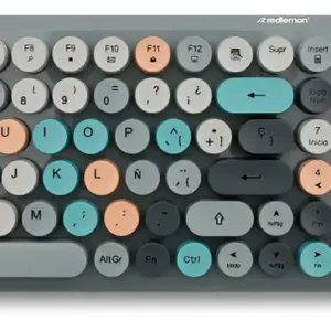 REDLEMON Kit Teclado Y Mouse Inalambrico, USB, idioma español,