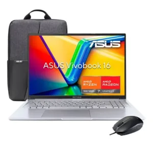 Laptop Asus Vivobook 16 AMD Ryzen 7-7730U, 16 GB RAM, 512 GB SDD D1605YA-MB470W incluye mochila