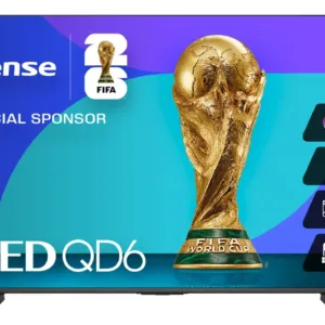 Hisense Smart TV QLED 55QD6QV 55", 4K Ultra HD, Negro