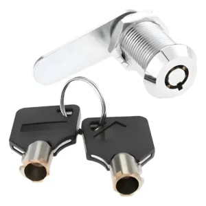 Juego Cerradura Tubular Leva Alforja Para Cajón Puerta, Longitud del cuerpo roscado: 30mm/1,18"  Diámetro: 21mm