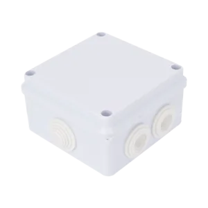 Caja de Conexiones Impermeable IP65, 7 Entradas, Dimensiones 100 x 100 x 70 mm, para Instalaciones Industriales, Comerciales y Residenciales, Incluye Tornillería para su Instalación
